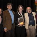 Barbara Allen-Diaz receives Frederick G. Renner Award. From left, Amy Ganguli, David Diaz, Allen-Diaz, Fee Busby and Maria Fernancez-Gimenez.