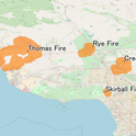 Map of December 2017 fires. (USDA)