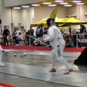 Janine Powers competes in epee at the USA Fencing National championships