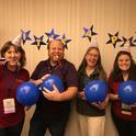 Youth Retention Study research award winners have a data party at Statewide Conference!