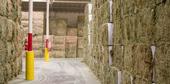 Hay Stacked for Export - Long Beach, CA