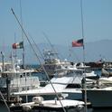 US and Mexican boats at Baja California marina