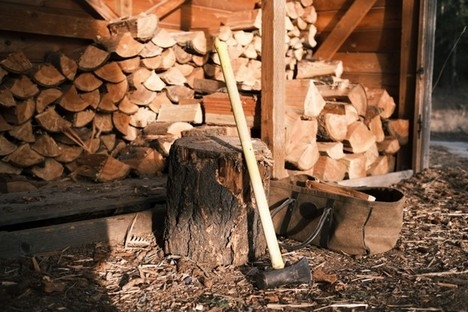 Photo of pile of firewood