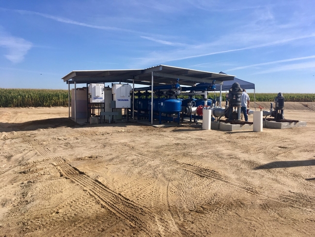 Complete filtration and pumping system at DeJager Dairy in Chowchilla, CA