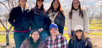 UC ANR Climate-Smart Specialists (2023).   Top: Caddie Bergren (Merced), Amanda Charles (Sonoma), Lizzeth Mendoza (Glenn), Hope Zabronsky (Yolo)  Bottom: Maria Ridoutt-Orozco (Kern), Amber Butland (Fresno), Ana Resendiz (Imperial)  Not in picture: Esther Mosase (San Diego), Nicki Anderson (Ventura), Heather Montgomery (Sutter-Yuba) for Climate Smart Agriculture Blog