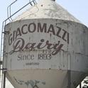 The Giacomazzi Dairy water tower.
