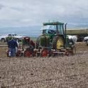 No-till transplanting the 2011 tomato crop at the University of California West Side Research and Extension Center.