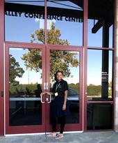 Eve attending her first Camping Advisory Committee meeting at the UC ANR Center in Davis, CA