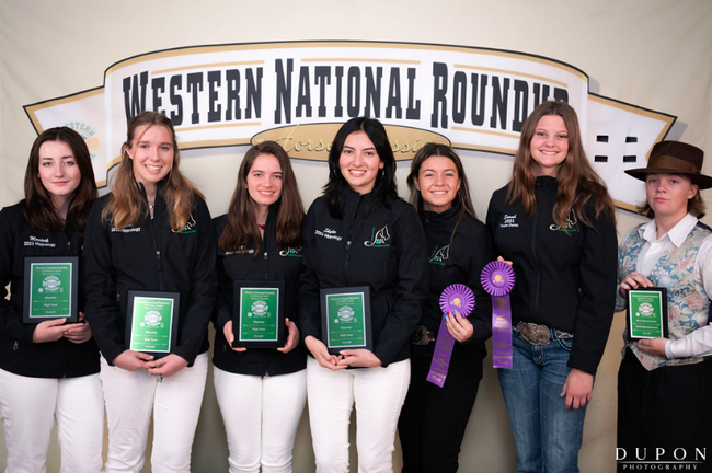 California 4-H Horse Classic Team L-R: Meredith, Pyper, Maya, and Skyler (Hippology Team); Lillie and Sarah (Team Demonstration), and Catherine (Individual Demonstration)