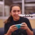 Fiona (teen leader) flying a drone