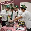 The Cowtown Chili Boys of the Vaca Valley 4-H Club test the temperature of their chili at the Solano County 4-H Chili Cook-Off.(Photo by Kathy Keatley Garvey)