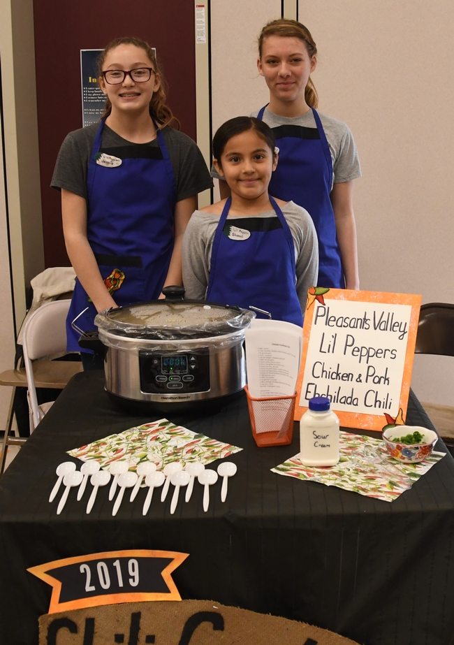 The Lil Peppers of the Pleasants Valley 4-H Club, Vacaville,  prepared 