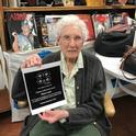 Mary Lash pictured with her Lifetime Achievement award from Los Angeles County 4-H