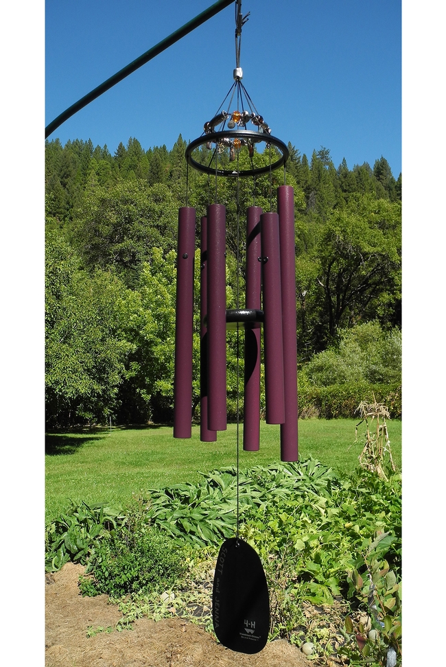 “Bells of Paradise” wind chimes donated by Woodstock Chimes