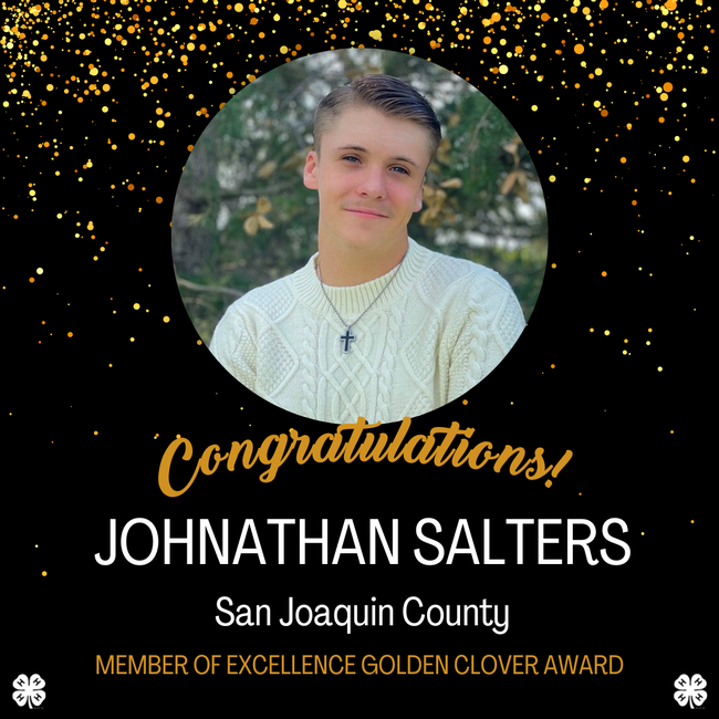 photo of Johnathan Salters, Member of Excellence Award