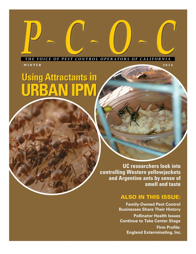 Using attractants in urban IPM Voice of PCOC Winter2014