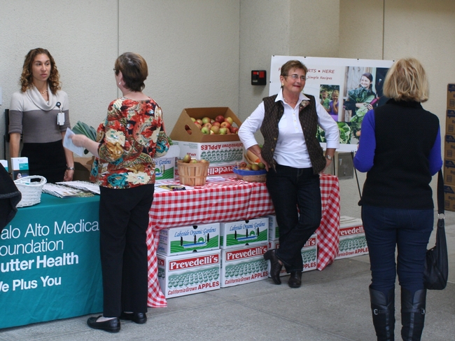 Farmers and medical foundation staff teamed up to distribute the guide and other health information at outreach events.