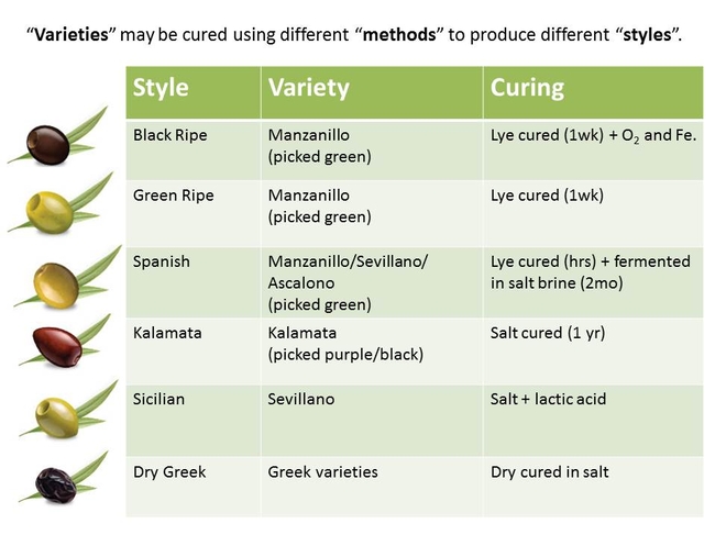 Olive varieties