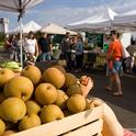 asian pears at market