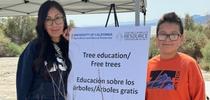 Janet Hartin and the UC Master Gardeners of Riverside County gave away trees at a 