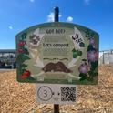 Educational signage at the Composting Education site