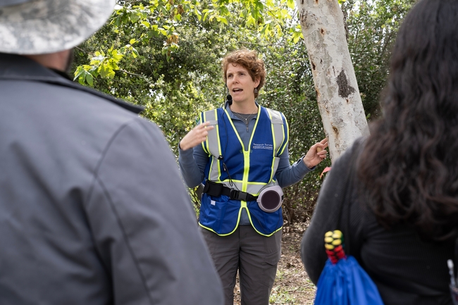 Bea Nobua-Behrmann trains community volunteers on ISHB monitoring