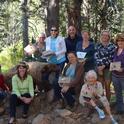Teacher Leslie Smith (left) poses with the nine new California Naturalists who completed one-week of intensive training on July 14.