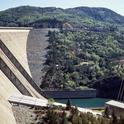 The 70-year-old Shasta Dam forms the largest reservoir in California.
