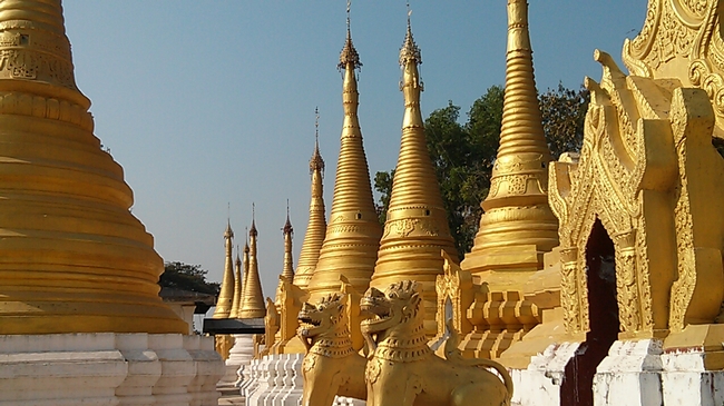 Myanmar temple grounds.