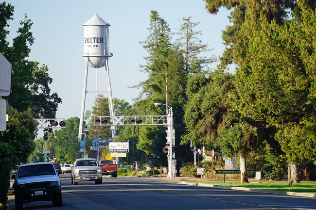 The city of Exeter in Tulare County is in the heart of the San Joaquin Valley's citrus belt.