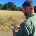 Ph.D. student Mike Johnson uses Evalutree to assess the health and economic value of oak woodlands.
