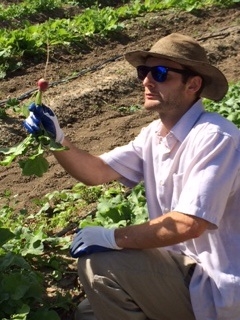Chris Massa, Food Corps Member, leads student farm efforts at HAREC