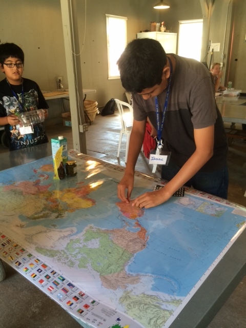 Food miles-mapping country of origin on world map