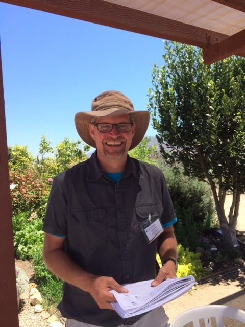 John Fisher, Life Lab Director of Programs at UC Santa Cruz engaged educators with simple hands-on activities.