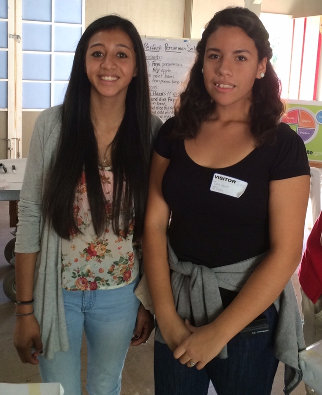 Teen leaders from Human Services Academy at Santa Paula High School assist with cooking activities