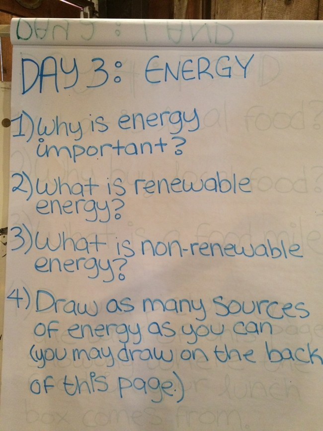 Energy journaling starts the day!