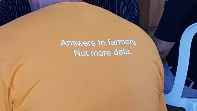 Answers to farmers. Not more data.