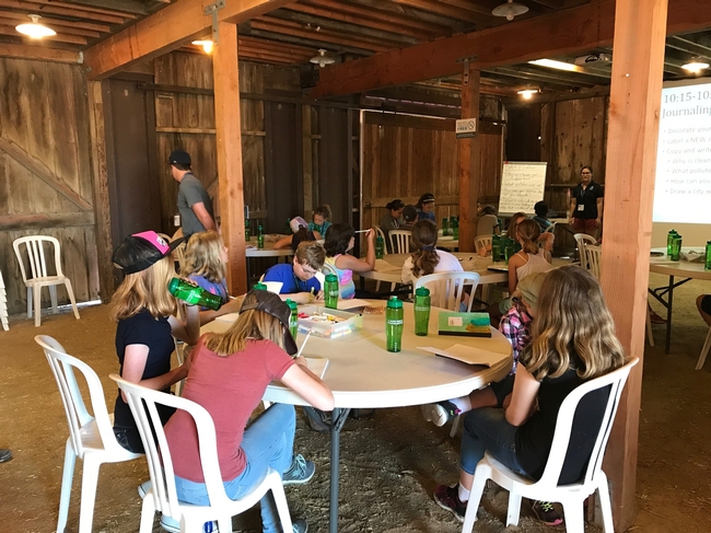 Day 1-Air-Daily journaling is an important part of camp