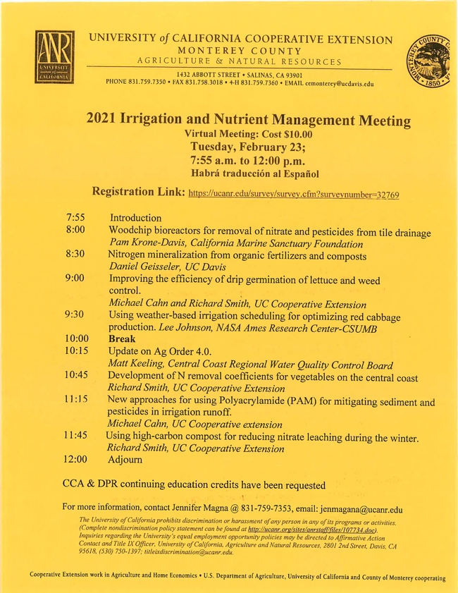 2021 Irrigation & Nutrient Management Meeting Page 1