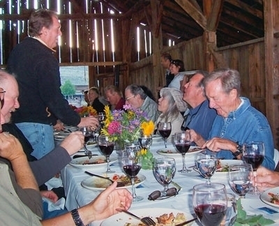 Offering dinner in a winery barn is a form of agritouism.