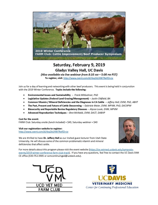 UCD Beef Cattle Improvement Symposium 2019 - FARM Club
