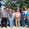 The Citrus Research Board staff meeting with Lindcove REC Director Beth Grafton-Cardwell