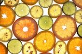 Slices of citrus fruits