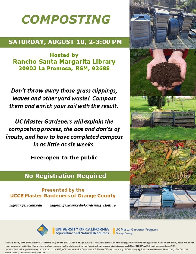 Turn Yard Waste into Garden Gold – Learn Composting with UC Master Gardeners