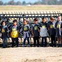 Más de 200 niños de primer año de primaria visitaron los cultivos de arroz en el Valle de Sacramento, allí aprendieron sobre el ciclo que realiza el arroz desde que se siembra hasta que se realiza la cosecha. Foto: Evett Kilmartin