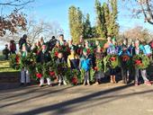 Placer County 4-H youth lay wreaths for Veterans