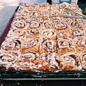 Everyone at my house wants THIS many cinnamon rolls. But there MUST be raisins.  Raisins in this recipe are optional.
