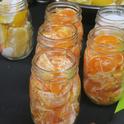 Pickled mandarins - the finished product.