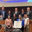 UCCE Staff Receive the Proclamation. Photo: Chris Greer