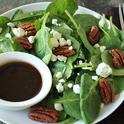 spinach goat cheese pecan salad